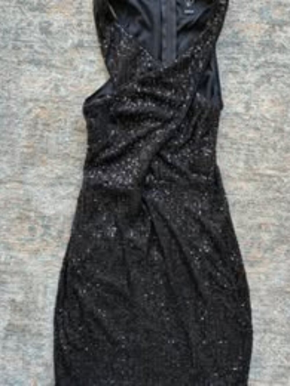 Windsor Sequin Criss-Cross Neck Mini Dress